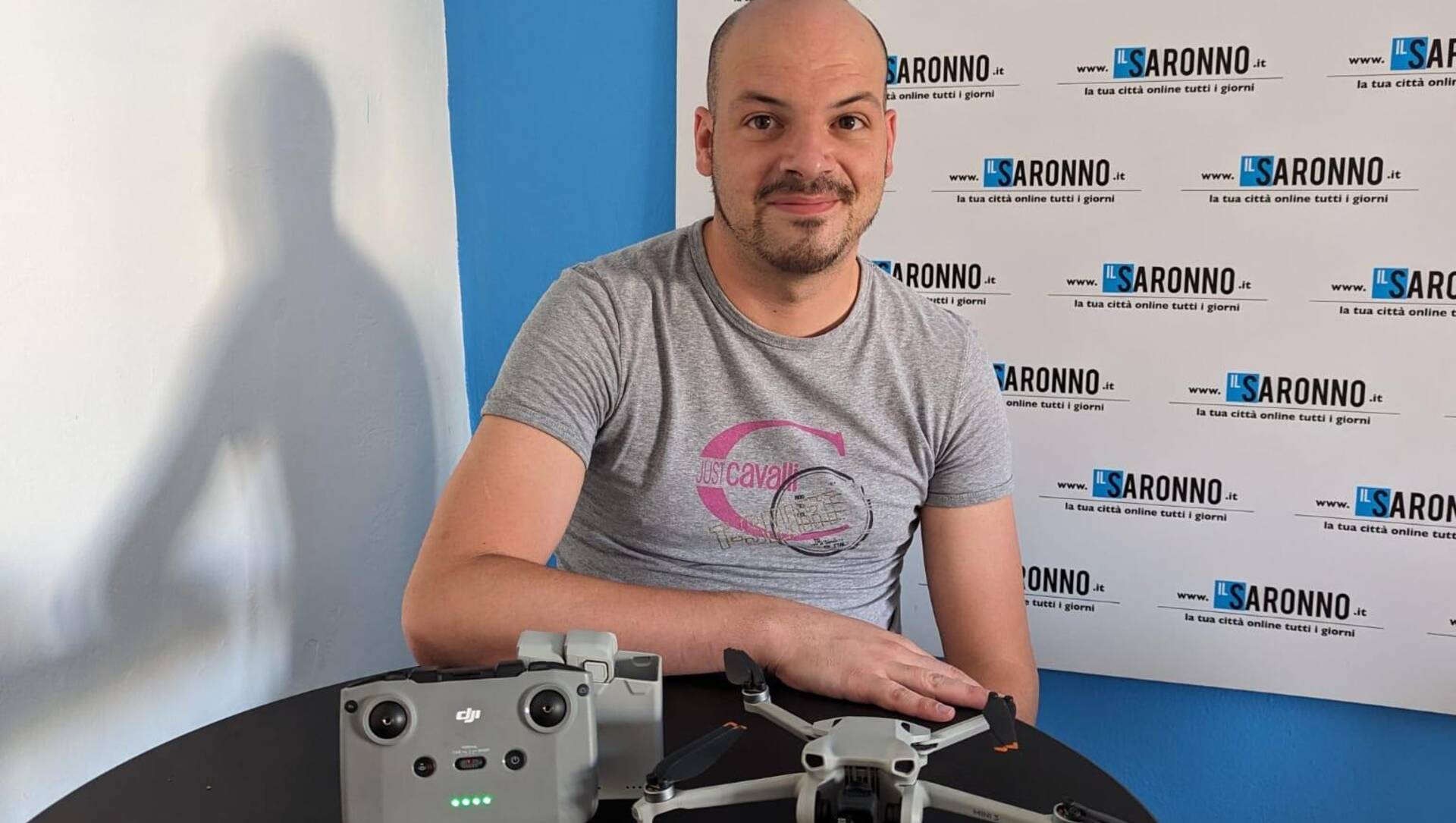 Saronno, Stefano Bergamini volontario al servizio, con il suo drone, di chi deve riparare i danni del maltempo