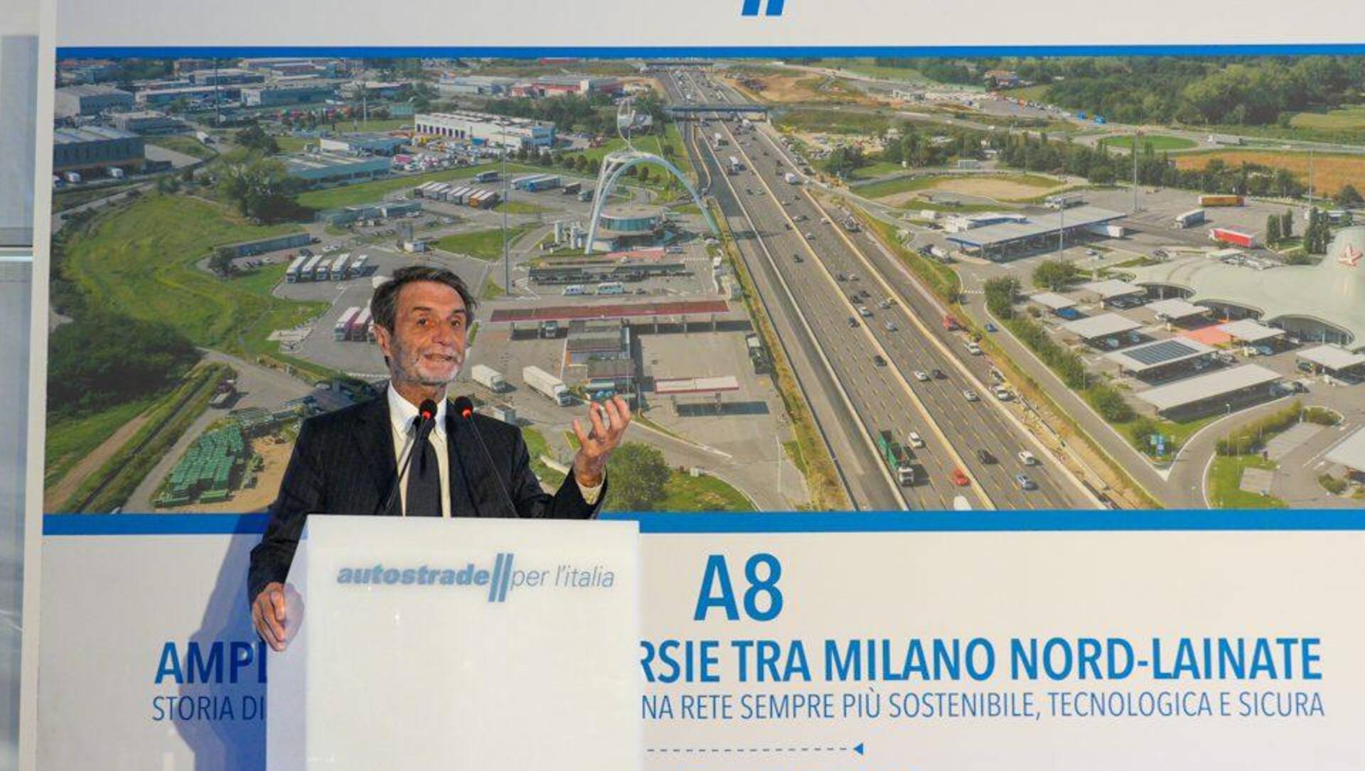 Autostrada A8: inaugurata la quinta corsia fra Lainate e Milano
