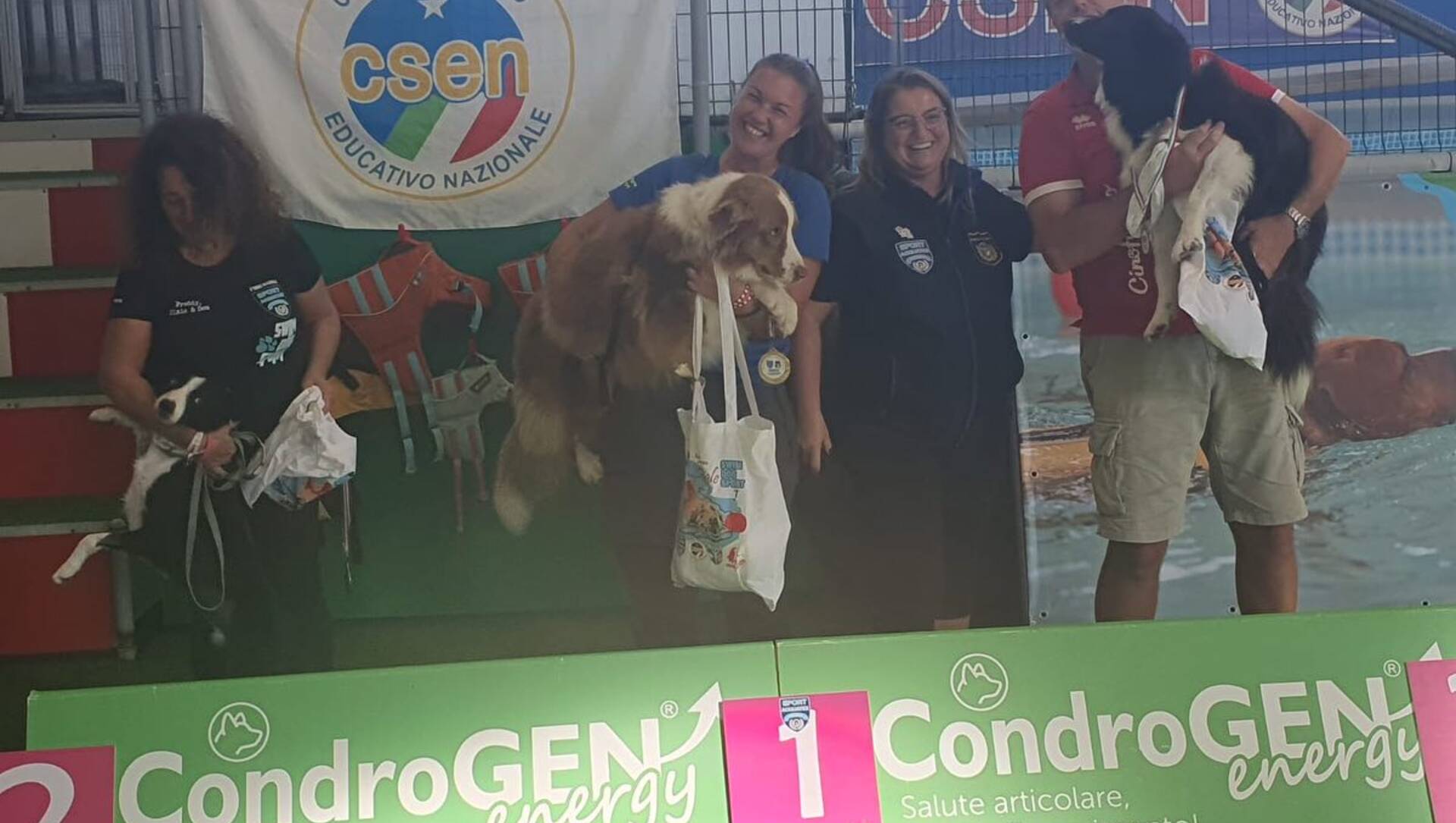Cogliate, Grazia Vita e America campionesse italiane di agility cane-padrone in acqua