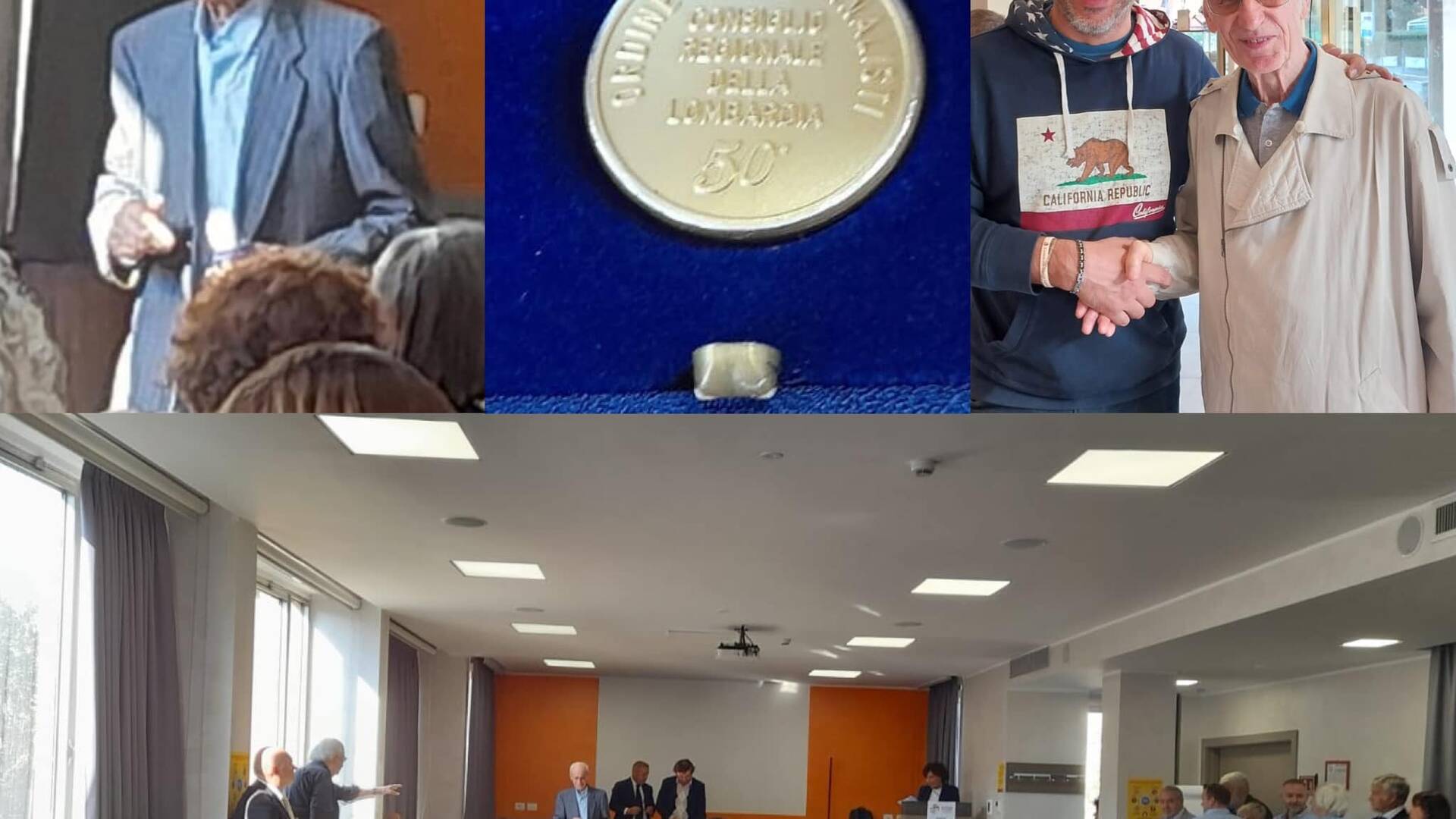 Giornalista da 50 anni: premiato Pietro Aliverti di Rovellasca