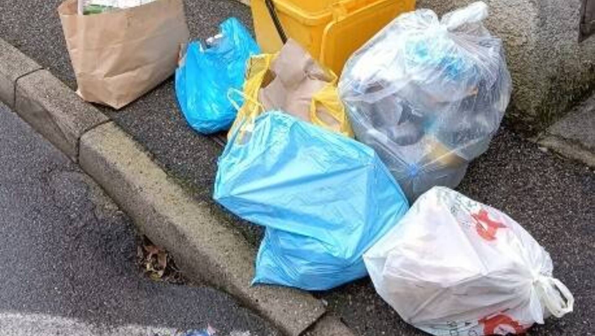 Saronno, mezza dozzina di sacchi di spazzatura indifferenziata abbandonati davanti ad una casa