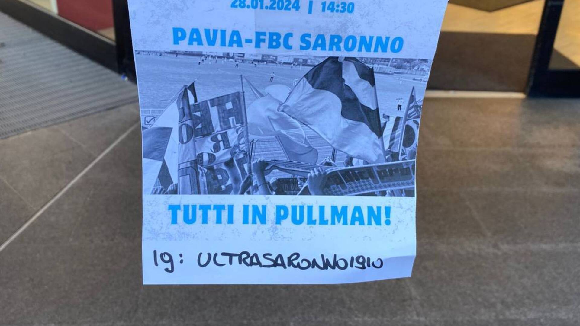Calcio, per Pavia-Fbc Saronno tornano i bus dei tifosi: ultras saronnesi mobilitati
