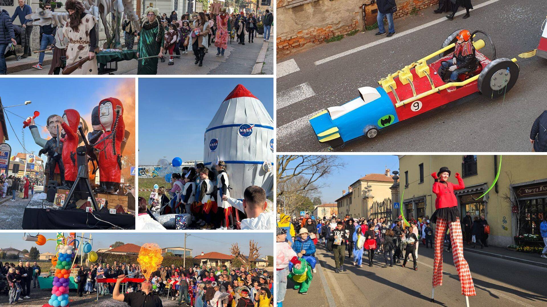 Carnevale, dai carri dalle mascherine: il riassuntone e tutte le foto da Saronnese e Groane