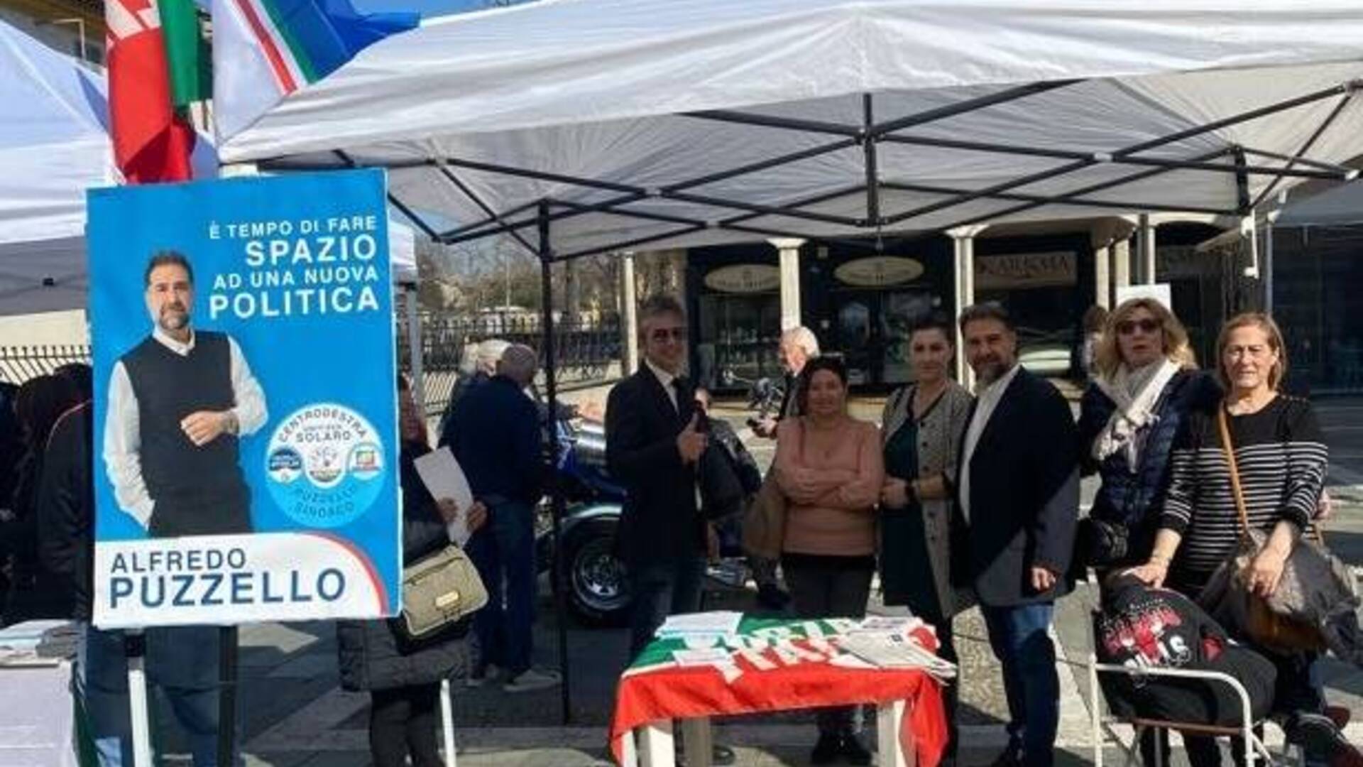 Solaro, weekend in piazza con Alfredo Puzzello: il candidato sindaco incontra i cittadini