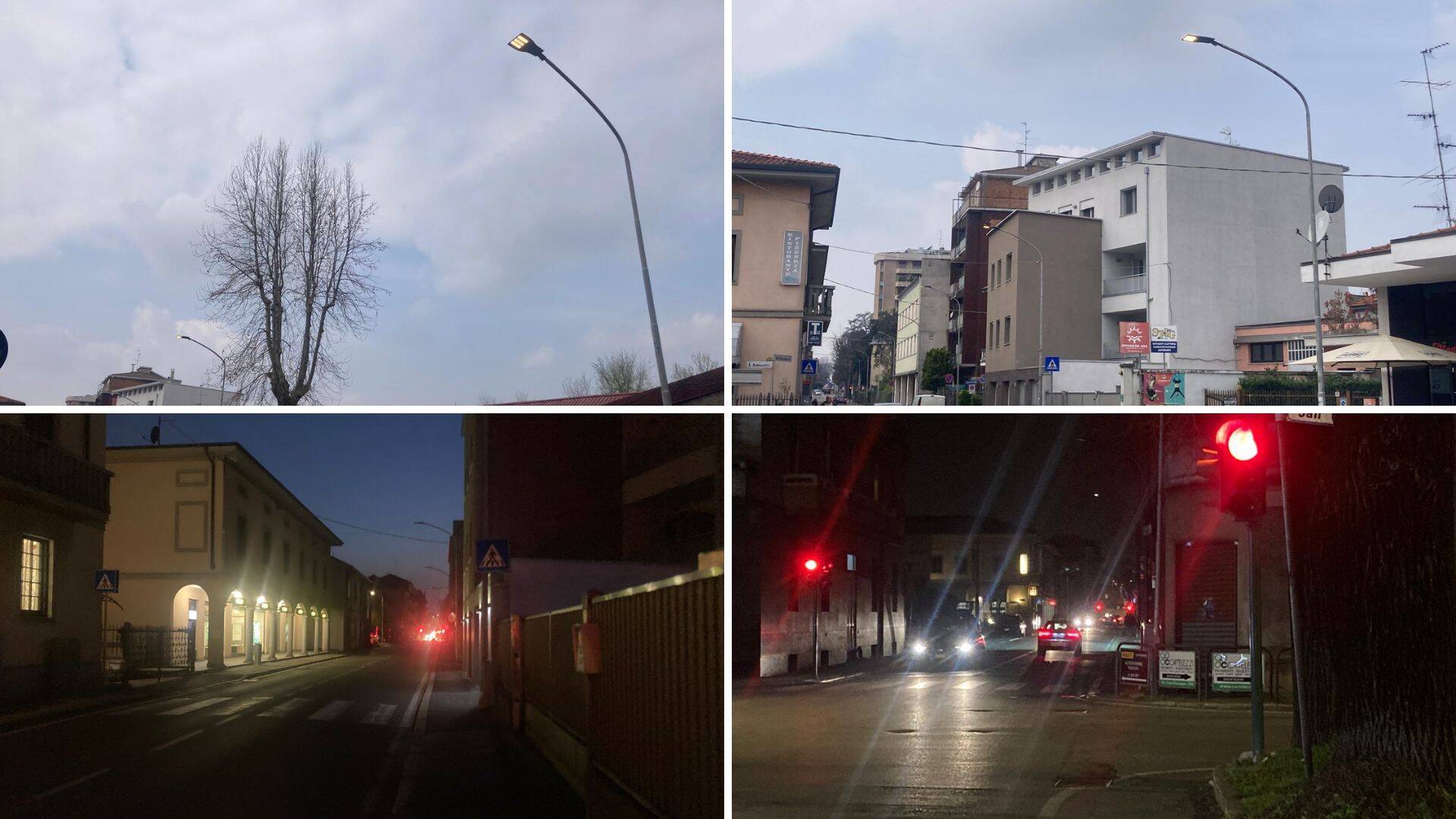 Saronno, la beffa in via Volonterio: luci spente di notte, accese di giorno
