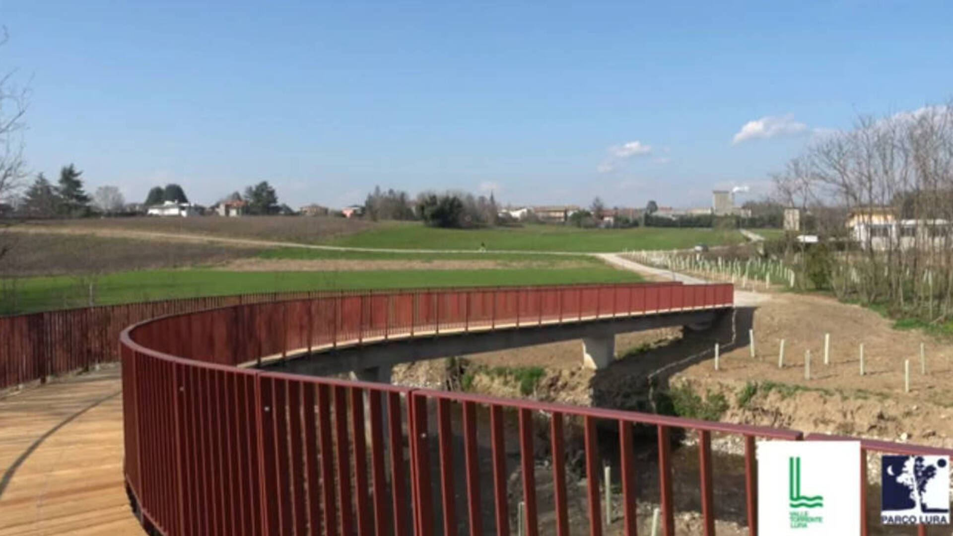 Rovello, una camminata per presentare il nuovo ponte sul Lura che collega Saronno e Rovello
