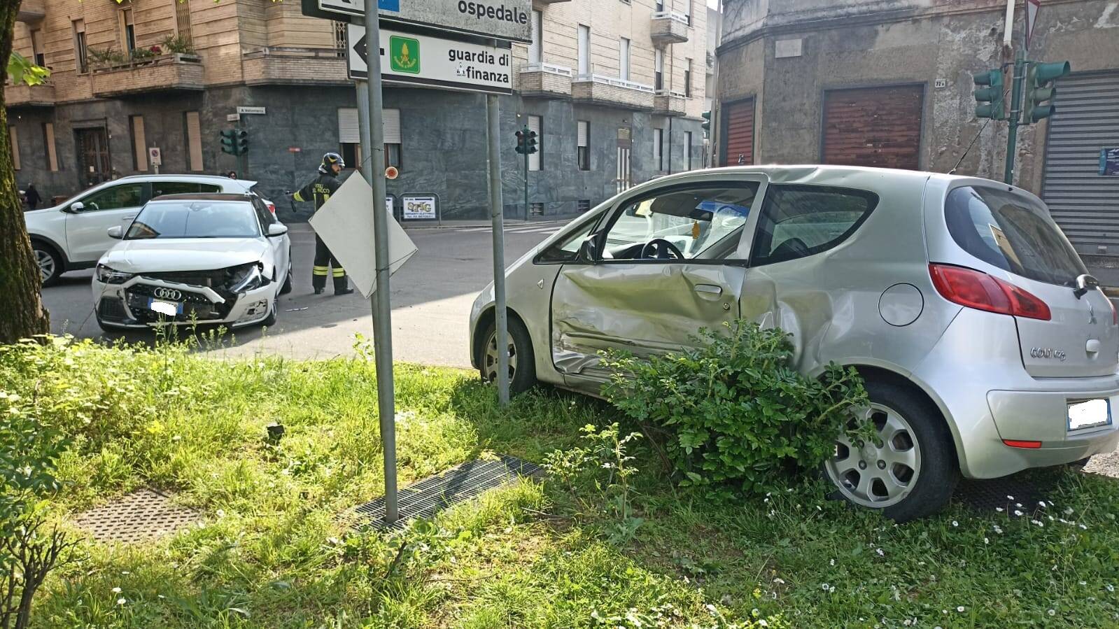 Incidente via Volonterio via San Giuseppe